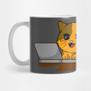 Purrfect Productivity: Cat-Friendly Laptop Accessories Mug